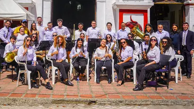 Arte y música: Centro de Formación Artística realizó concierto “misa criolla” en La Piedra del Marial y retreta Banda Sinfónica Mayores en el Parque Principal de Guatapé